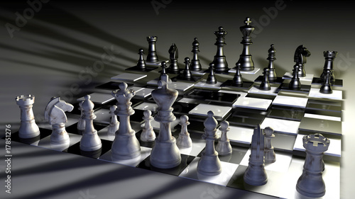 Board z aluminiowym obramowaniem Szachownica