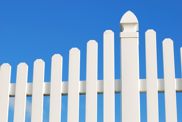 white fence