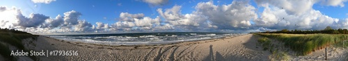 Tapeta ścienna Morze Bałtyckie - panorama - plaża