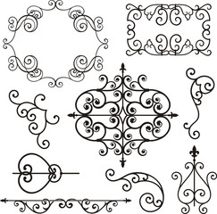 Wall Mural - Wrought Iron Ornamental Designs