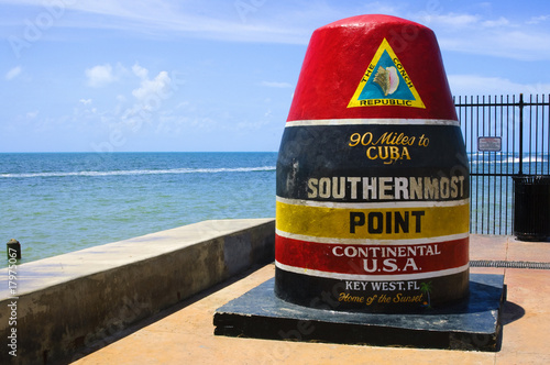Southernmost point in continental USA in key west,florida Wallpaper Mural