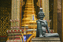 Statue Of Hermit Doctor At Temple Of The Emerald Buddha, Bangkok