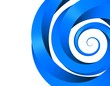 blaue spirale