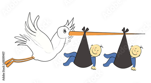 Cigogne Bebe Jumeaux Stock Illustration Adobe Stock Cigogne Bebe Jumeaux Stock Illustration Adobe Stock