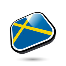 Schweden 3D Fahne Schwedisch