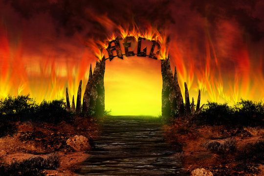 the hell on fire
