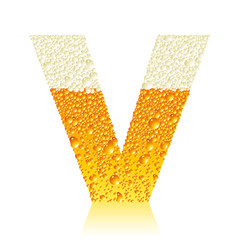 Poster - alphabet beer V