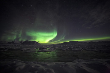 northern lights, spitsbergen
