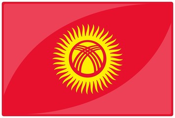 drapeau glassy kirghizistan kyrgyzstanflag