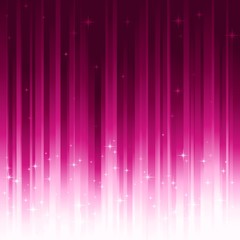 Stars on purple vertically striped background