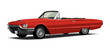 1960's Vintage Convertable, Red