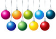 © Rozaliya - Set of colorful vector christmas balls