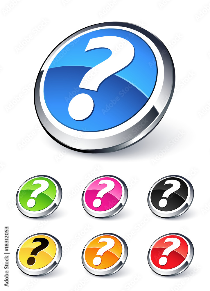 icône question, point d'interrogation