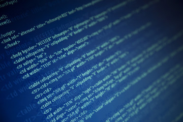 screens with program web code / monitor background