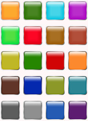 The set of web shiny buttons