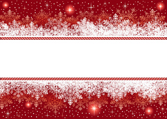 Wall Mural - Christmas background from snowflakes and stars