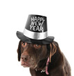 Happy new year dog