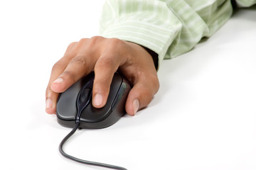 Right click on computer mouse