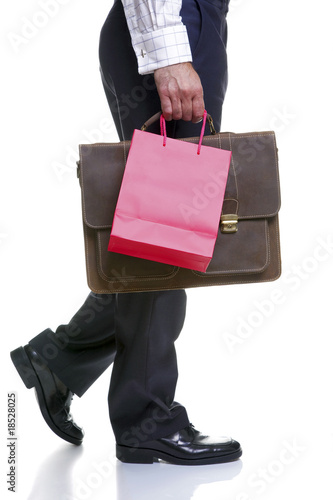man carrying briefcase