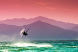 Fototapeta  - Kite surfing