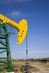 Wall Mural - oil pump jack