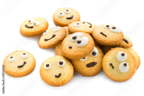 Plakat na papierze fotorealistycznym Śmieszne ciasteczka