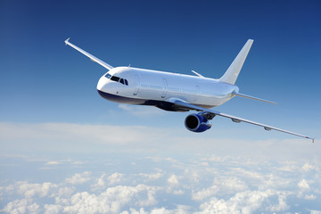 airplane in the sky