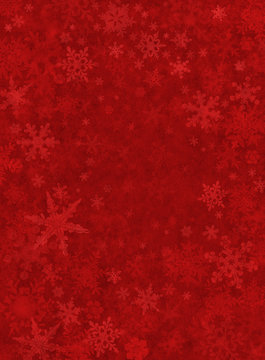 Fototapete - Subtle Red Snow Background