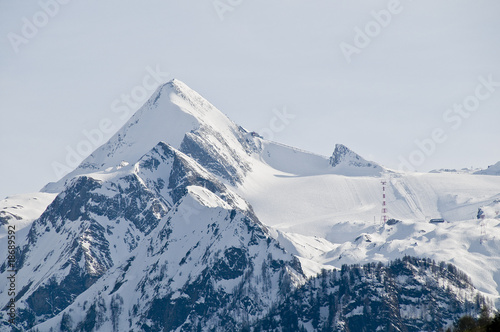 Plakat na papierze fotorealistycznym Gletscherskigebiet kitzsteinhorn