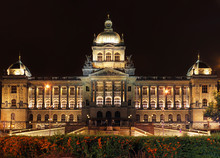 Praha Museum On  Vaclav Square. (Panorama)