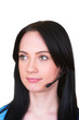 © Elnur - Medical call center concept - girl with headphone isolated on wh