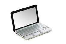Netbook Isolated On The White Background