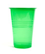 green plastic cup