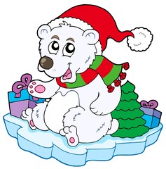 Poster - Christmas polar bear