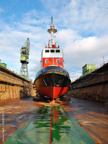 Naklejka na drzwi Shipbuilding, ship repair