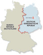 Karte Geteiltes Deutschland 1961-1989