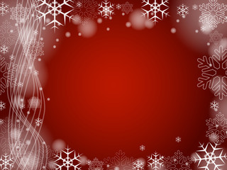 Christmas snowflakes in red 2