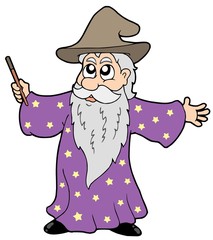 Wall Mural - Wizard with magic wand