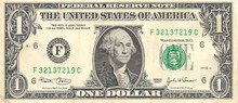 Banknote One Dollar USA. 