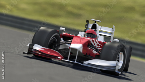 Naklejka - mata magnetyczna na lodówkę formula one race car