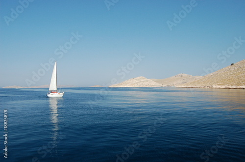 Plakat na papierze fotorealistycznym Wyspy archipelagu kornati - chorwacja