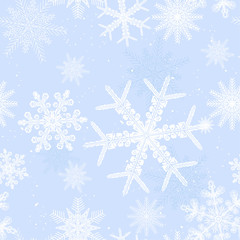 Wall Mural - snowflakes seamless texture