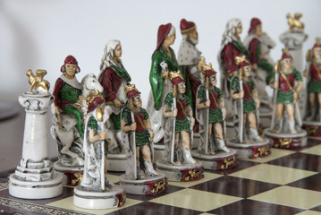 Chess Christmas Decorations, Tuscany, Italy