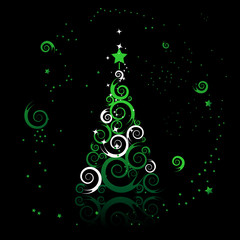 Wall Mural - Christmas tree beautiful