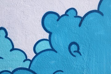 Wall Mural - graffiti nuage