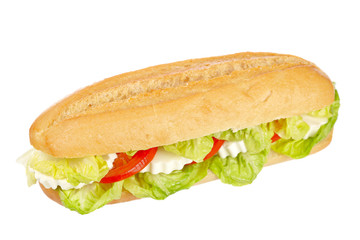 Canvas Print - Baguette sandwich