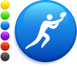 © iconspro - football icon on round internet button