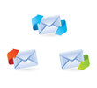 set of vector email icons