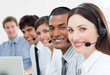 © WavebreakMediaMicro - International customer service agents with headset on
