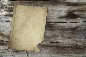 vintage paper on wood texture